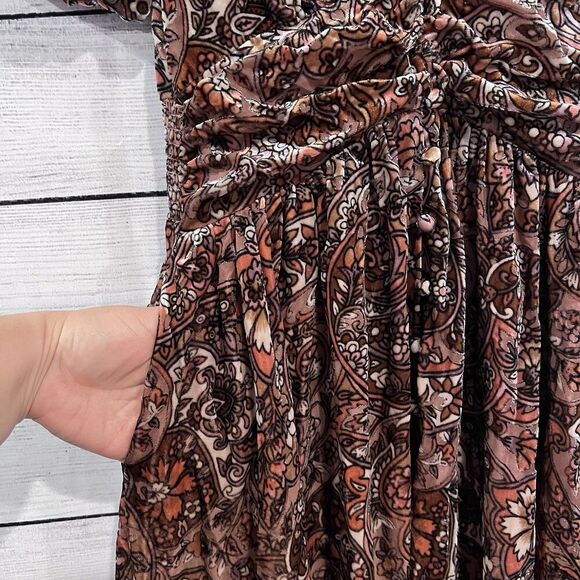 Anthropologie The Katerina Button Front Dress Velvet Edition Size 2 - Picture 10 of 15
